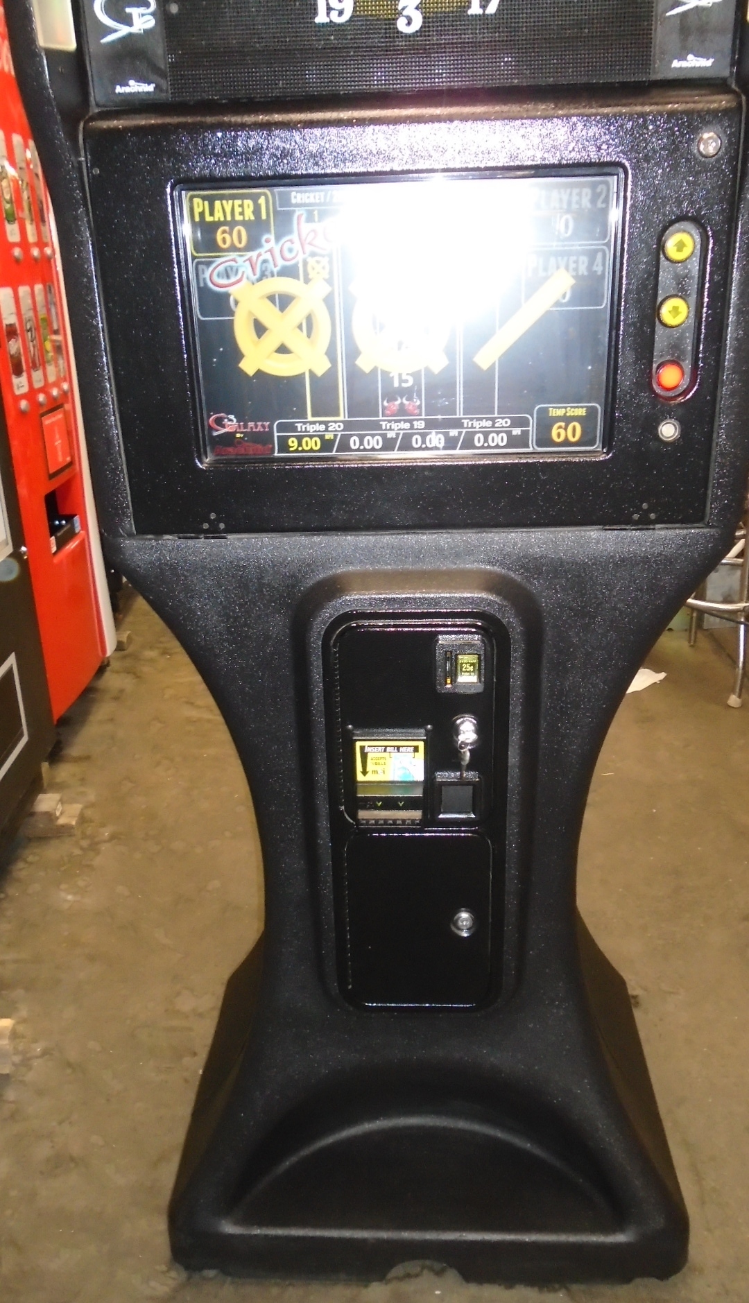 ARACHNID GALAXY 3 Live Commercial Electronic Dart Machine Game for sale LIGHT USE HOME or